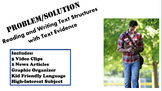 Problem/Solution Text Structure Writing Evidence Test Prep