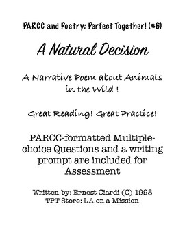 Preview of PARCC and Poetry: Perfect Together! (#6) A Natural Decision