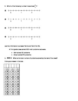 PARCC practice test for 3rd Grade Math PBA/MYA by Brent Parke  TpT