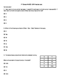 PARCC practice test for 7th Math EOY