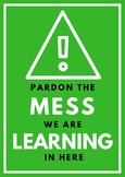 PARDON THE MESS class poster