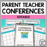 PARENT TEACHER CONFERENCE FORMS- Editable