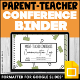 PARENT-TEACHER CONFERENCE FORMS Parent Communication Log w