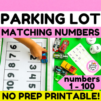 Car parking lot number game for kids