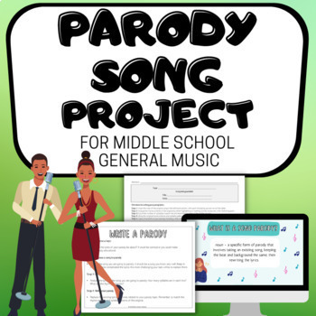Preview of PARODY SONG PROJECT for Middle School General Music