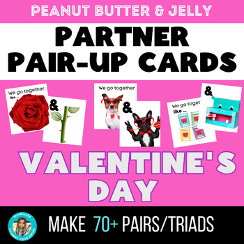 Preview of PARTNER PAIRING cards VALENTINES DAY | social emotional | small group management