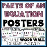 PARTS OF AN EQUATION POSTERS