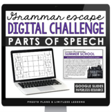 Parts of Speech Escape Room Digital Grammar Activity, Goog