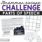 Parts of Speech Grammar Activity Escape Room Challenge, Pr