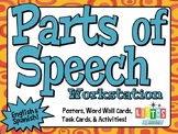 PARTS OF SPEECH Posters and Workstation Activity FREEBIE -