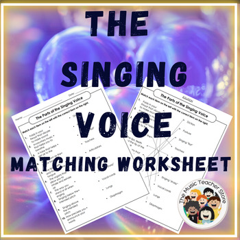 Preview of THE SINGING VOICE MATCHING WORKSHEET
