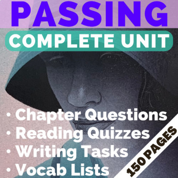Preview of PASSING by Nella Larsen | Complete Unit | 3 weeks of rigorous EDITABLE lessons!!