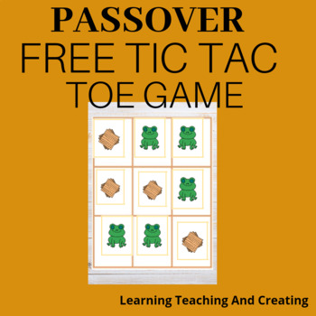 Preview of PASSOVER FREE TIC TAC TOE GAME - PRINTABLE