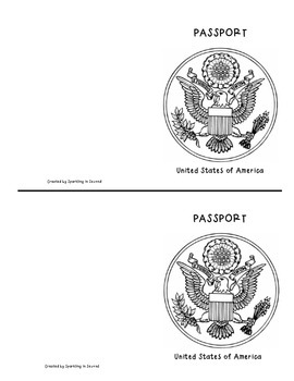 passport symbol coloring page