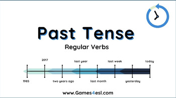 Preview of PAST TENSE REGULAR VERBS - 4 EASY RULES - MINI LESSON - ESL/ELD/SPED NOTES