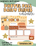 PASTEL DAILY FALL SLIDES | HALLOWEEN/FALL