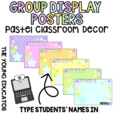 PASTEL GROUP DISPLAY POSTERS