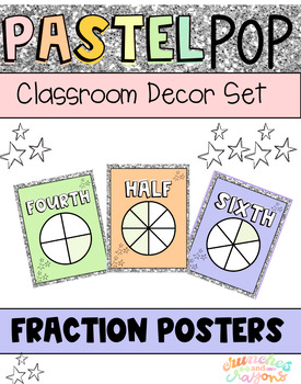 Preview of PASTEL POP | Barbie-Inspired Class Decor // Fraction Posters