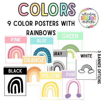 Pastel Rainbow Classroom Decor by Cultivating Brilliant Minds