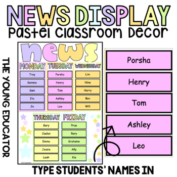 Preview of PASTEL RAINBOW NEWS DISPLAY