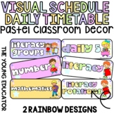PASTEL RAINBOW Visual Timetable Schedule