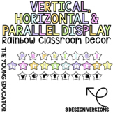 PASTEL Vertical Horizontal and Parallel Stars Board Display