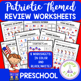 PATRIOTIC AMERICA Worksheets Preschool | Election Day, Vet