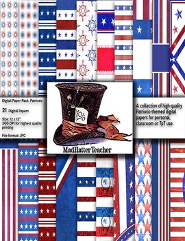 Preview of PATRIOTIC DIGITAL PAPERS