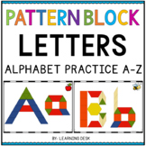 PATTERN BLOCK TEMPLATES (Fine Motor Skill Activities)-Letters