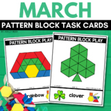 PATTERN BLOCK ST. PATRICK'S DAY Task Cards for MARCH