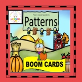 FALL PATTERNS BOOM CARDS repeating shapes and pictures