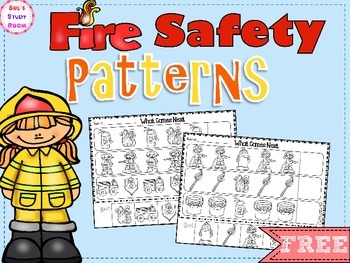 Preview of {FREE} PATTERNS: Fire Safety