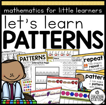 Preview of PATTERNS MATH ACTIVITIES | MATH LESSONS AND CENTERS | PRE-K AND KINDERGARTEN