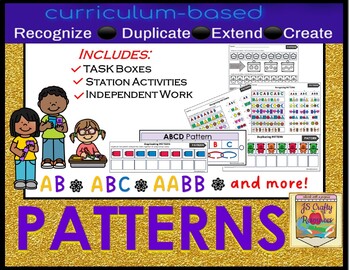 Preview of PATTERNS Unit FREE for Pre-K, Kindergarten, and  Special Education
