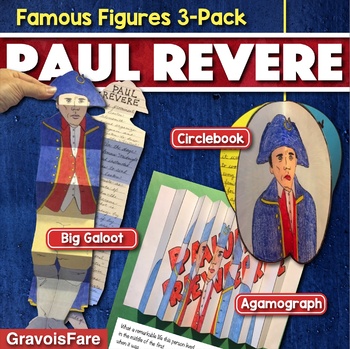 Preview of PAUL REVERE ACTIVITIES: 3 Hands-On Biography Projects / Bulletin Board Ideas