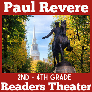 Preview of PAUL REVERE Activity Readers Theater Theatre Script 2nd 3rd 4th Grade Colonial