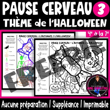 Preview of Pause cerveau - L'Halloween I French Halloween Edition