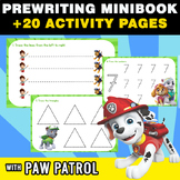PAW PATROL Fine Motor - Prewriting MINIBOOK -40 ACTIVITIES PAGES