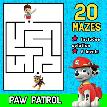 FREE! PAW Patrol Activity Sheets PAW Patrol Maze Printable, 40% OFF