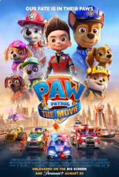 Preview of PAW PATROL: THE MOVIE | Movie Guide Questions in ENGLISH