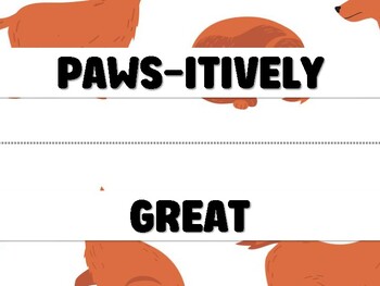 Preview of PAWS-ITIVELY GREAT BOOKS! Dog Bulletin Board Decor Kit