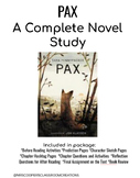 PAX - A Complete No Prep Novel Study With Chapter Questions