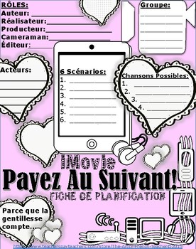 Preview of PAYEZ AU SUIVANT - iMovie Drama Unit - for Valentines or Christmas Assemblies