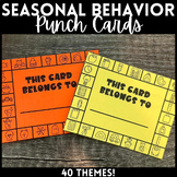 PBIS Behavior Punch Cards - Seasonal