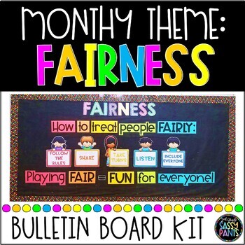 Preview of Fairness Bulletin Board | PBIS Bulletin Board | Fairness | Character Education