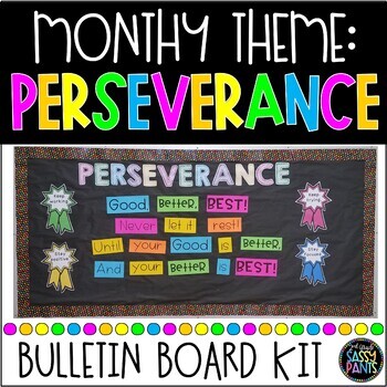 Perseverance Bulletin Board | PBIS Bulletin Board | Character Education