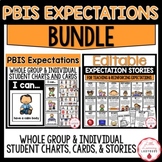 PBIS Expectations BUNDLE | Whole-Group and Individual Char