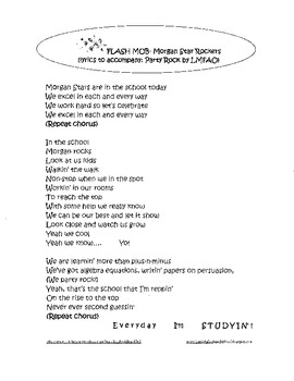 Preview of PBIS Flash Mob- Party Rock Lyrics for School