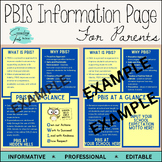 PBIS Information Page for Parents