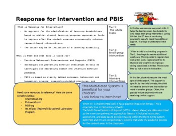 Preview of PBIS Informational Flyer